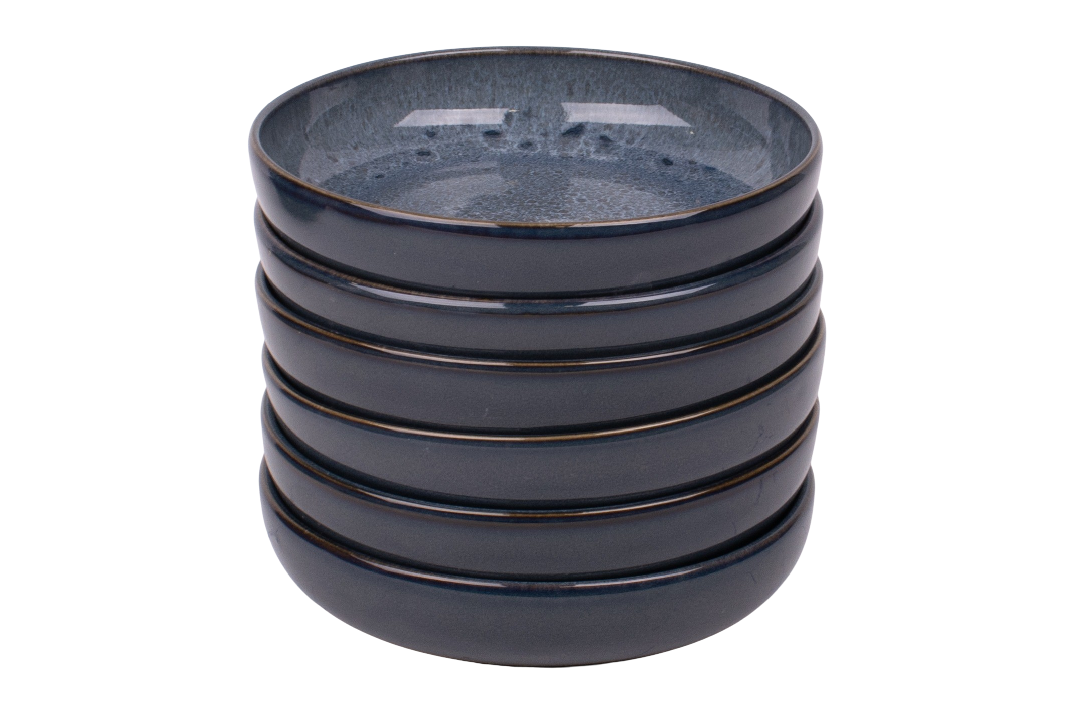 Kade 171 Set van 6 diepe borden - 18 cm - Amadora - blauw met aqua look - Portugees stoneware