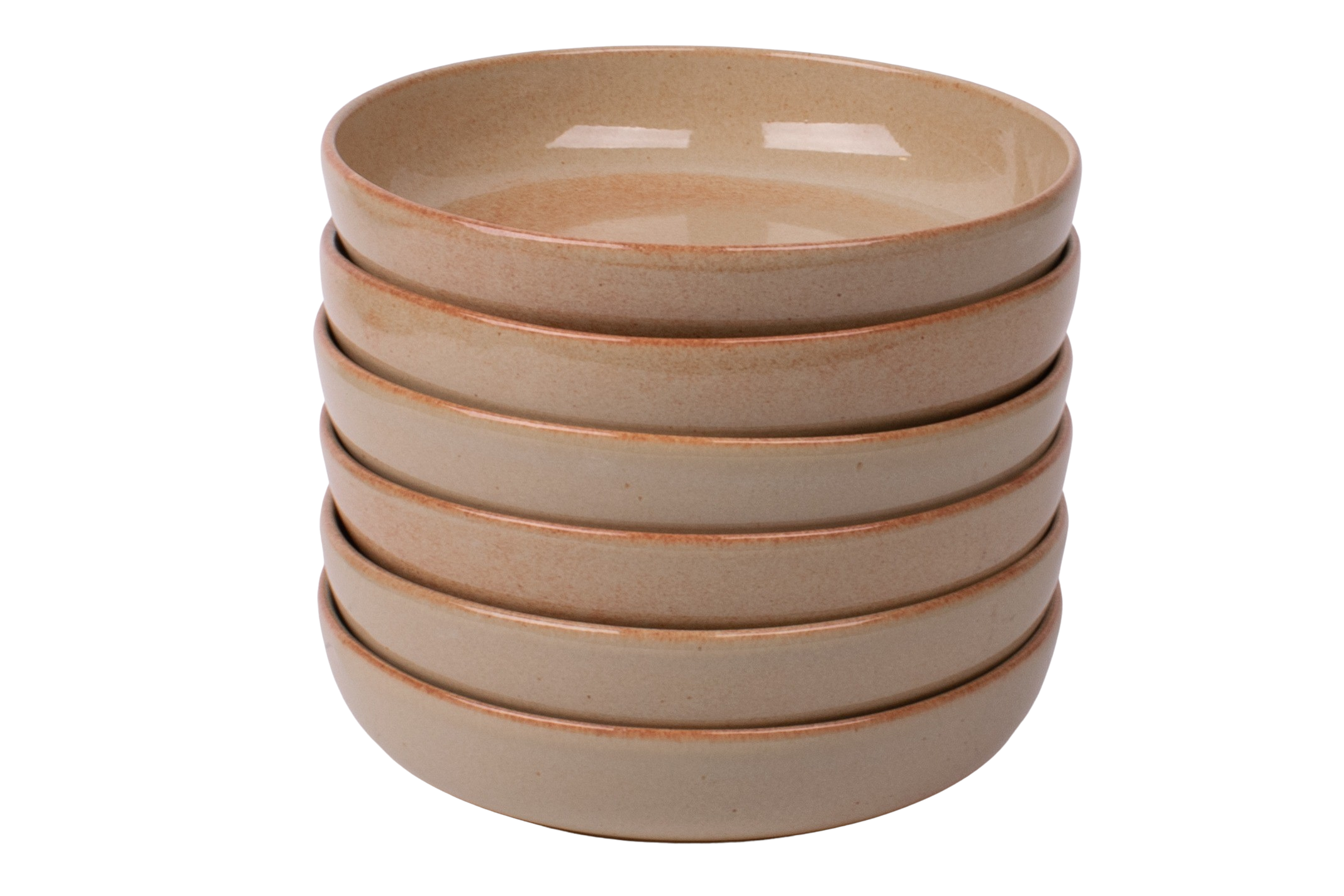 Kade 171 Set van 6 diepe borden - 18 cm - Maia - zandkleurig - Portugees stoneware