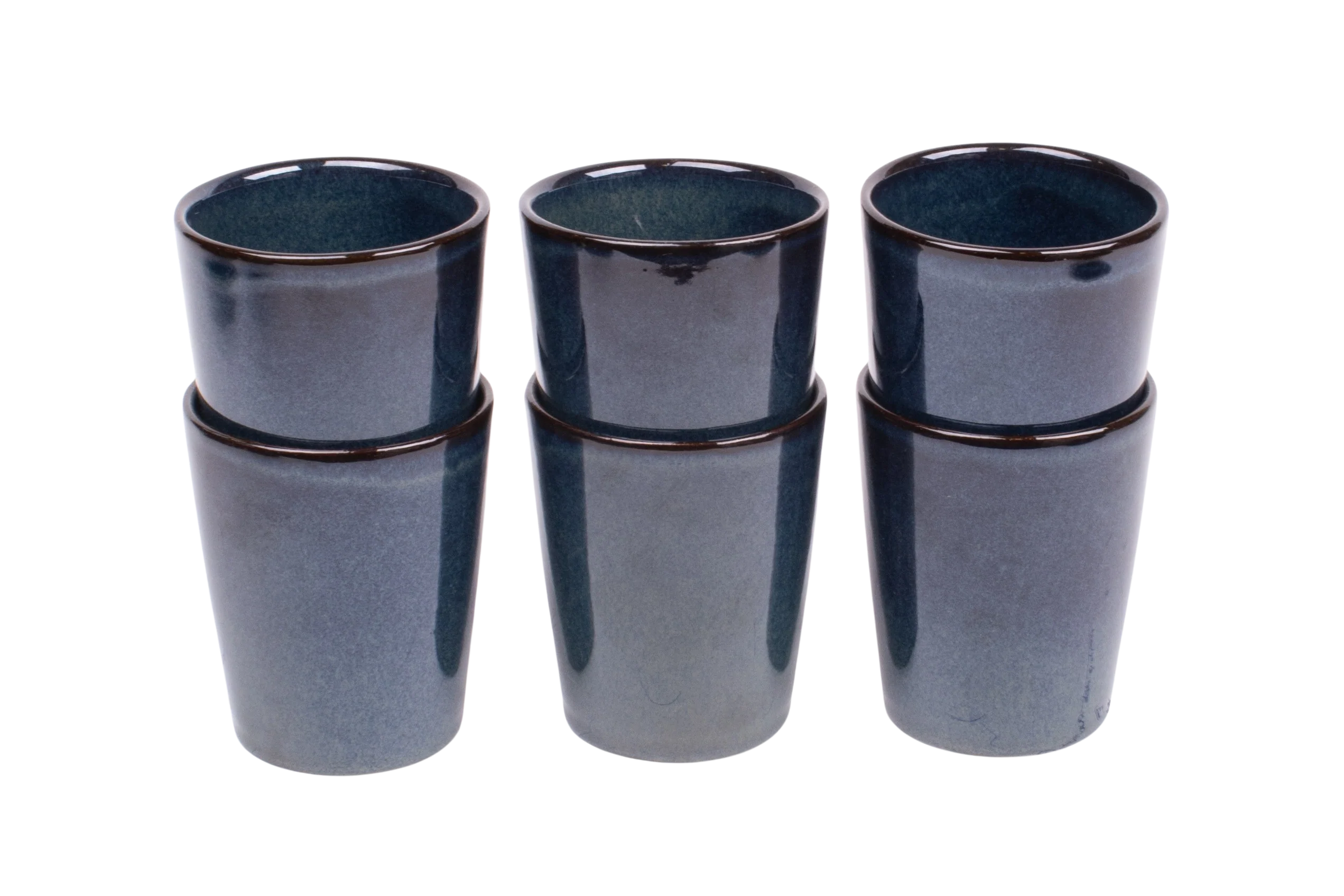 Kade 171 Koffiekopjes set van 6 - 250 ml - 6 persoons - Faro - Blauw - Portugees stoneware