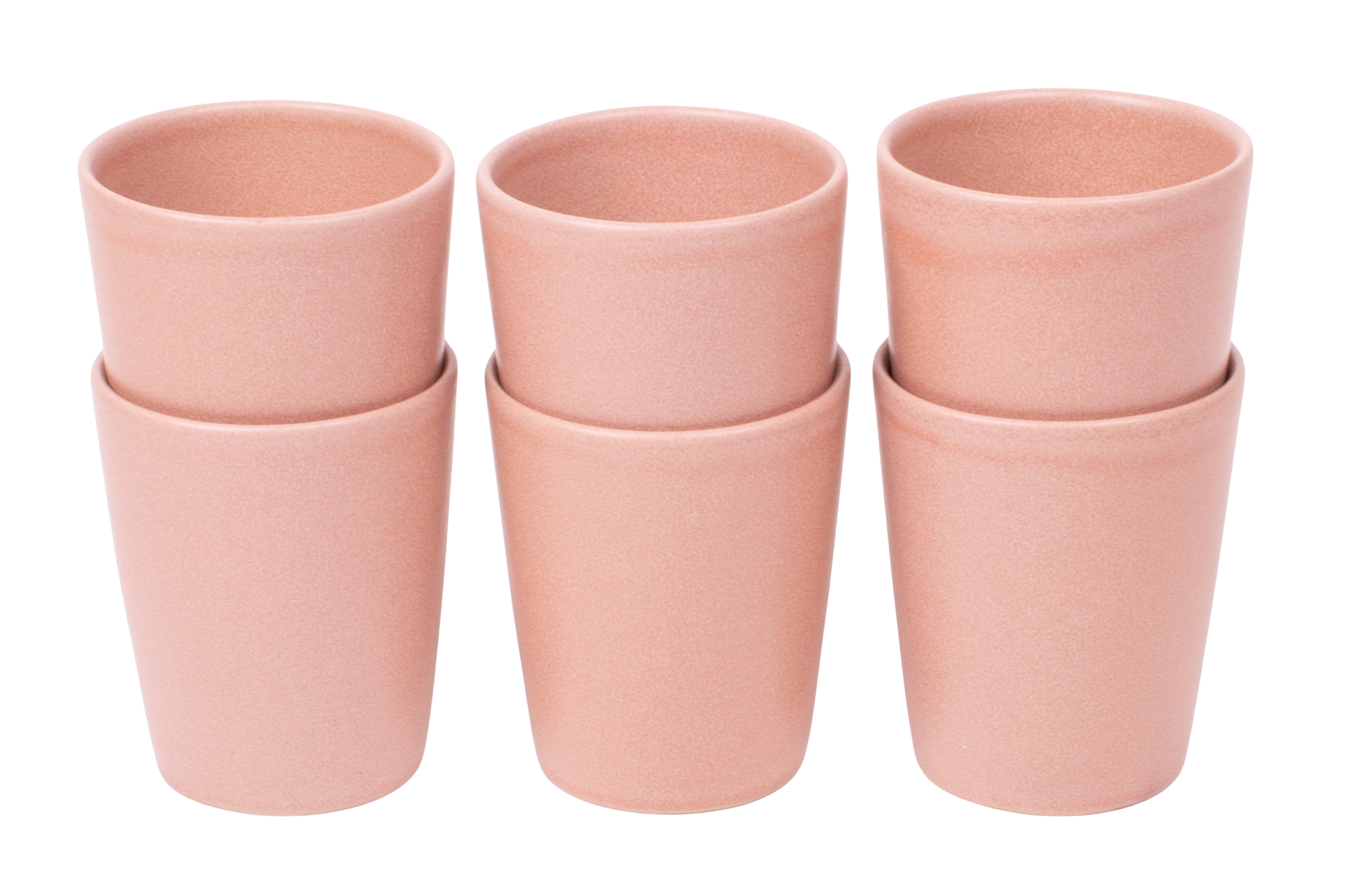 Kade 171 Koffiekopjes set van 6 - 250 ml - 6 persoons - Madeira - roze - Portugees stoneware