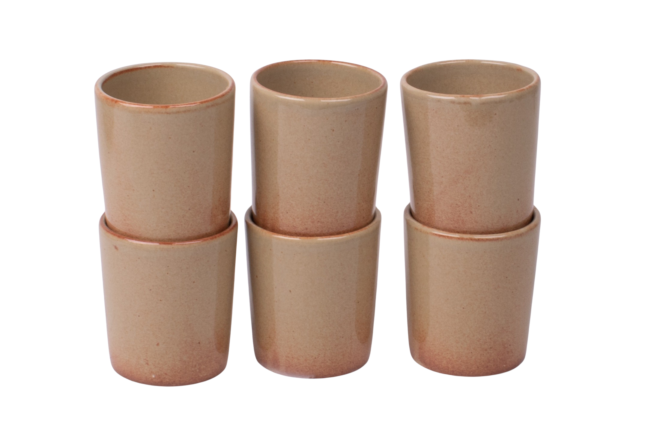 Kade 171 Koffiekopjes set van 6 - 150 ml - 6 persoons - Maia - zandkleurig - Portugees stoneware