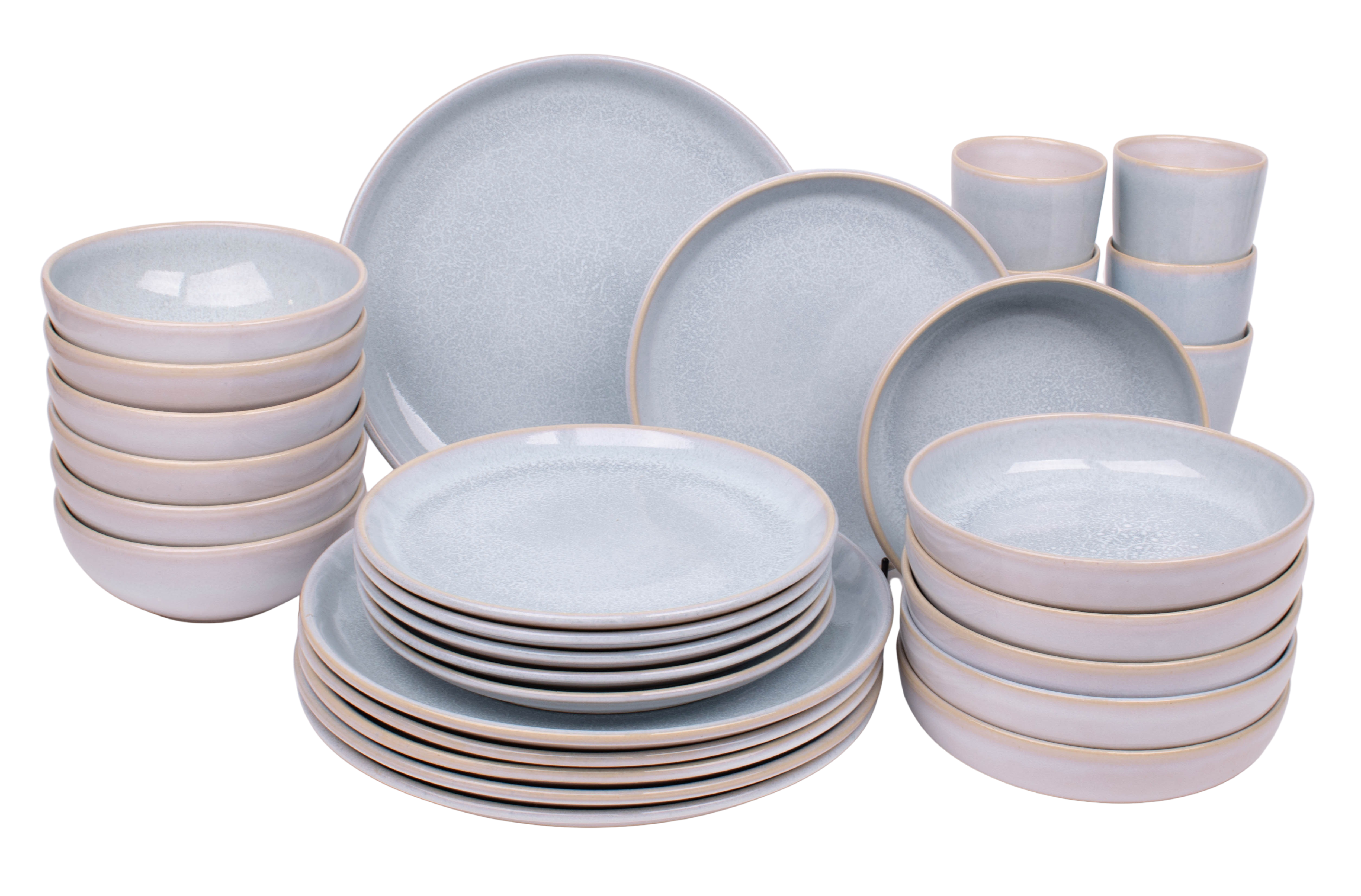 Kade 171 30 delige serviesset - 6 persoons - Sintra - lichtblauw - ocean blue - Portugees stoneware
