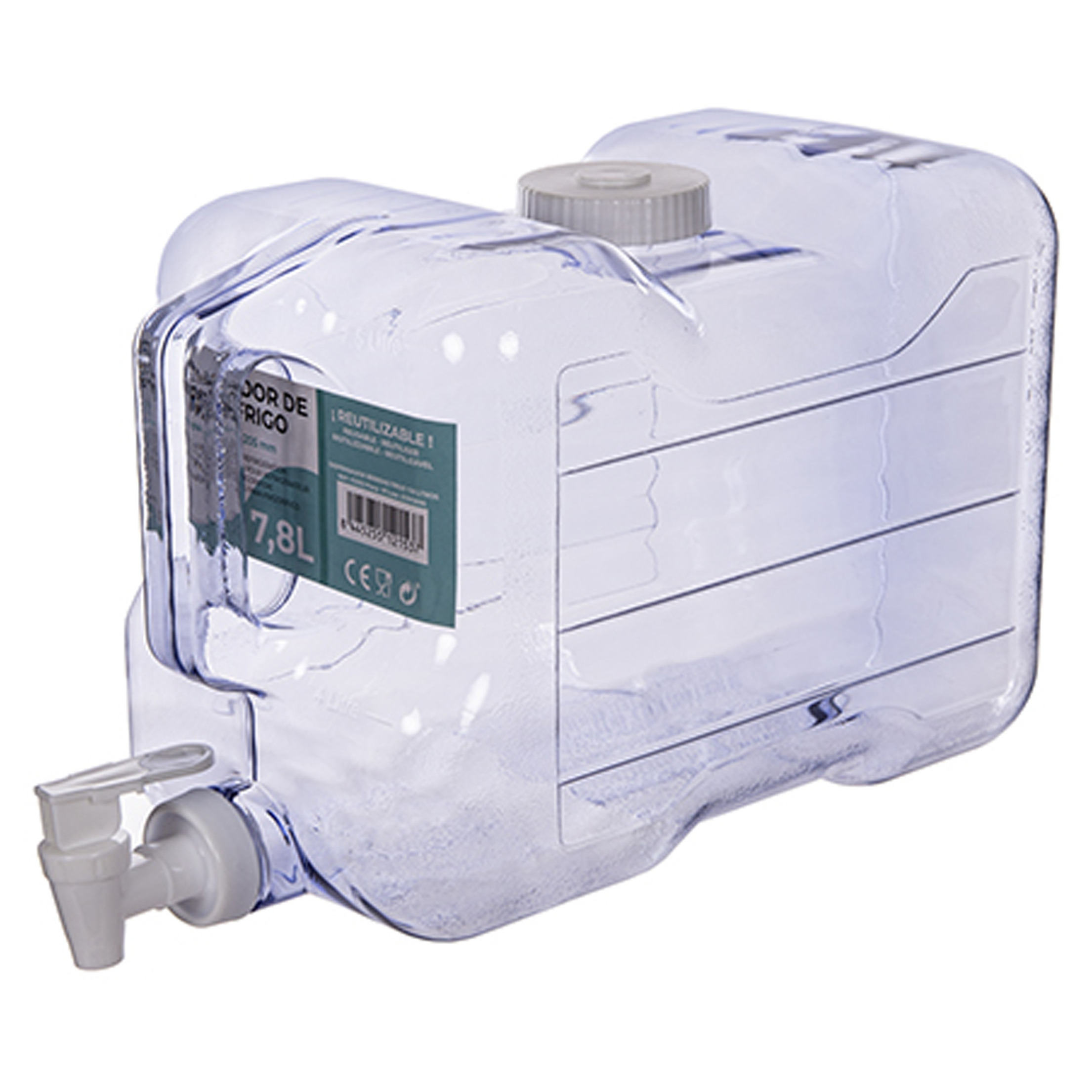 CM Drank/water/limonade dispenser tap - 7,8 liter - kunststof - 35 x 21 x 16  -