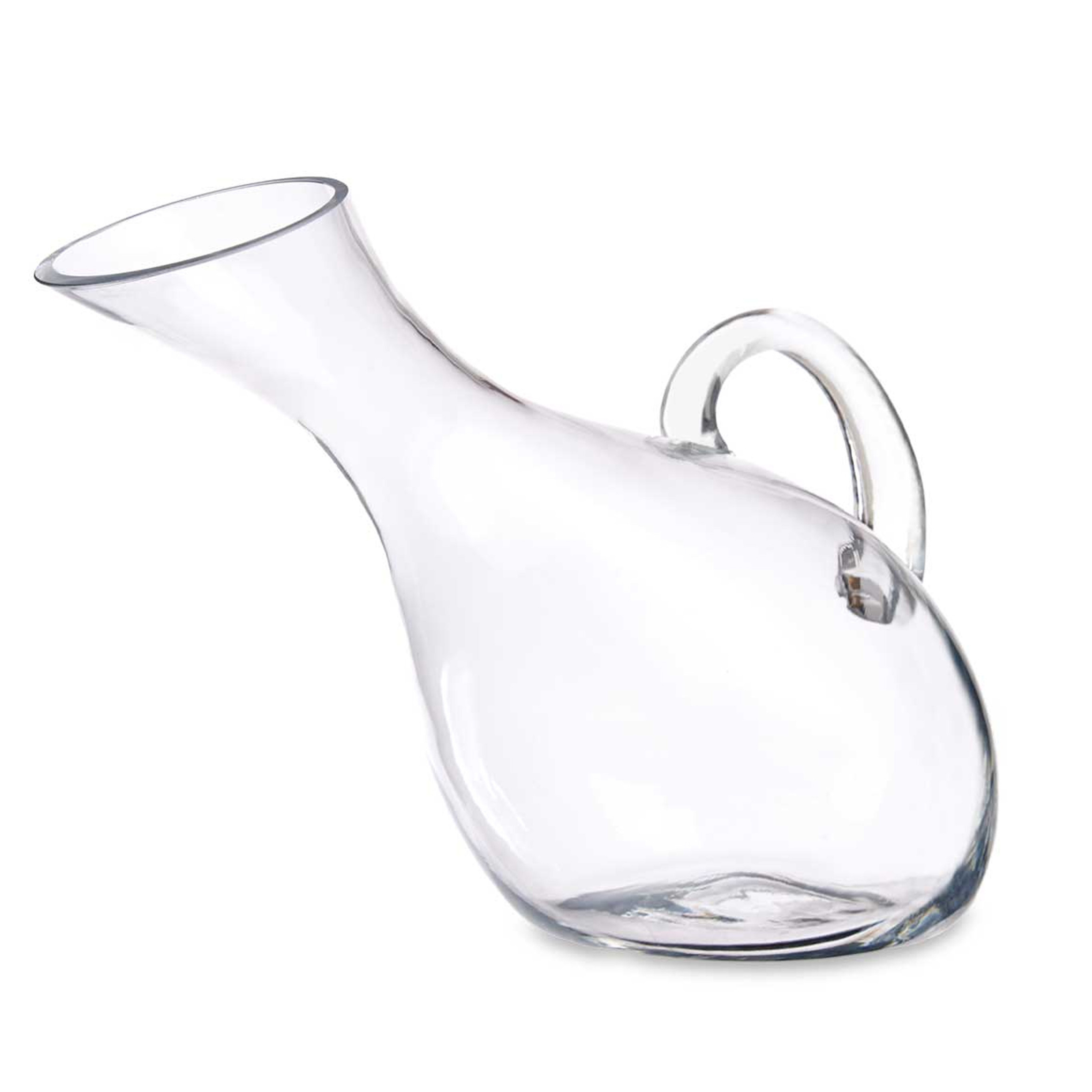 Vivalto Wijn karaf / decanteer schenkkan - glas - 1,5 liter - 15 x 28 cm - wijn laten luchten -