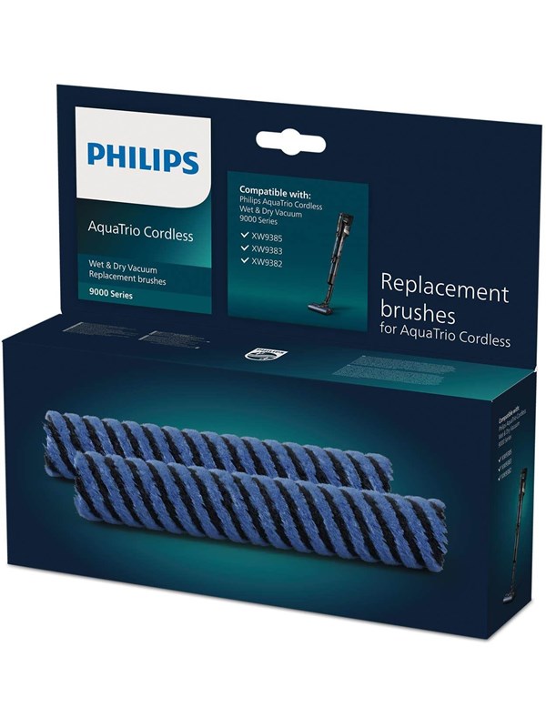 Philips Borstel Reserveborstel, XV1793x01 2 reinigingsborstels van zachte microvezel voor harde vloeren (voordeelset, 2-delig)