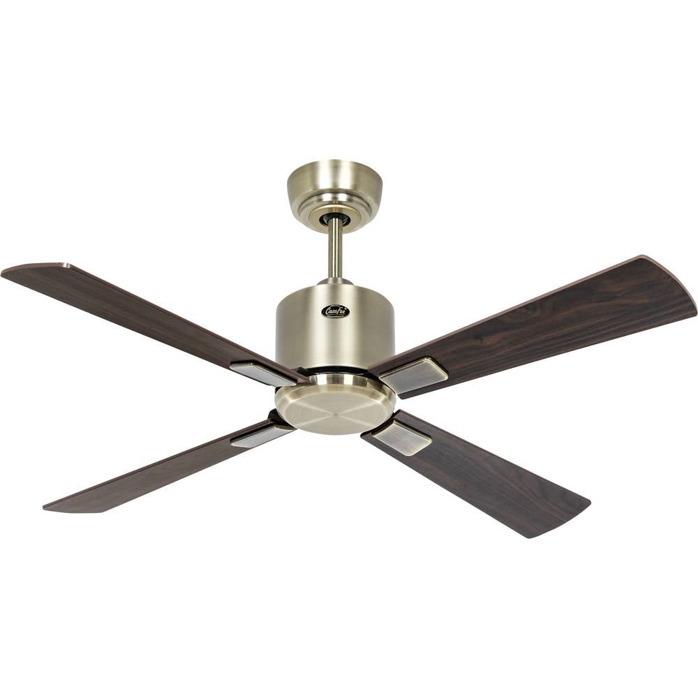 CasaFan ECO NEO III 103 MA-NB/KI WiFi Flügel Nussbaum/Kirsche Plafondventilator 16 W (Ø x h) 103 cm x 360 mm Antiek-messing Met afstandsbediening, Timer, Met