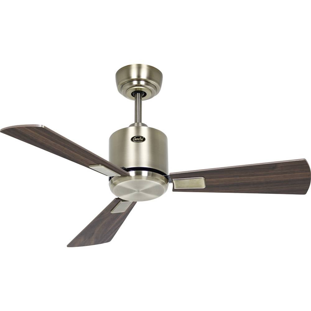 CasaFan ECO NEO III 92 MA-NB/KI WiFi Flügel Nussbaum/Kirsche Plafondventilator 12 W (Ø x h) 92 cm x 360 mm Antiek-messing Met afstandsbediening, Timer, Met