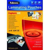 Fellowes LAMINATING POUCH A2 125MIC 50PK (5309302)
