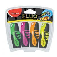 Maped Fluo'Peps Pocket Soft Highlighters x4
