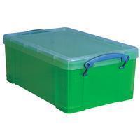 Reallyusefulboxes Really Useful Box 9 liter, transparant groen