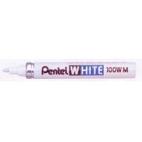 Pentel Viltstift  100W lakmarker rond wit 4mm