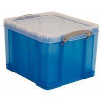 Reallyusefulboxes Really Useful Box 35 liter, transparant, blauw