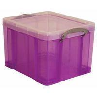 Reallyusefulboxes Really Useful Box 35 liter, transparant paars