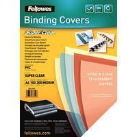 Fellowes Clear PVC Covers - 300 Micron A4, 100 Pack (53763)
