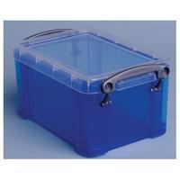 Reallyusefulboxes Really Useful Box 0,7 liter, transparant blauw