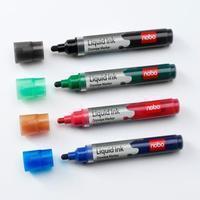 Nobo Viltstift  whiteboard Liquid ink drymarker ass 3mm à 4st