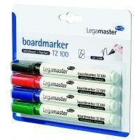 Legamaster Viltstift  TZ140 whiteboard rond assorti 1mm 4st