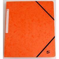 5Star  5 Star elastomap, ft A4 (24x32 cm), met elastieken zonder kleppen, oranje, pak van 10 stuks