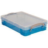Reallyusefulboxes Really Useful Box 4 liter, transparant blauw