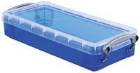 Really Useful Box pennenbakje 0,55 liter, transparant blauw