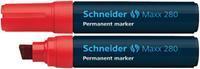 Schneider Permanentmarker Maxx 280 rot 4-12mm Keilspitze