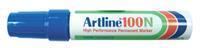 Artline Viltstift  100 schuin blauw 7.5-12mm