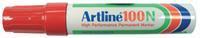 Artline Viltstift  100 schuin rood 7.5-12mm