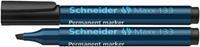 Schneider Permanentmarker Maxx 133 schwarz 1-4mm Keilspitze