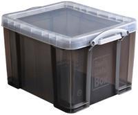 reallyusebox Really Useful Box Aufbewahrungsbox 35 Liter, transparent