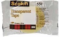 Scotch Plakband  550 15mmx33m transparant