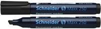 Schneider Permanentmarker Maxx 250 schwarz 2-7mm Keilspitze