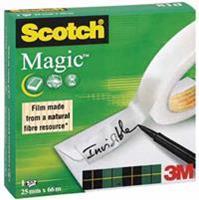 Scotch Onzichtbaar plakband  Magic 810 25mmx66m