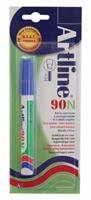 Permanent marker Artline 90 blauw (op blister)