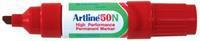 Permanent marker Artline 50 rood