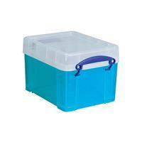 Reallyusefulbox Really Useful Box 3 liter, transparant helblauw