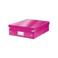 LEITZ organisatiebox Click + Store, middel, roze