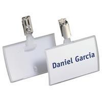 DURABLE Namensschild Click Fold, mit Clip, 90 x 54 mm