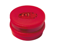 Legamaster Magneet rond 10 mm. magneetsterkte 150 gram. rood (pak 10 stuks)