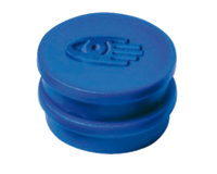 Legamaster Magneet rond 10 mm. magneetsterkte 150 gram. blauw (pak 10 stuks)