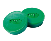 Legamaster Magneet rond 10 mm. magneetsterkte 150 gram. groen (pak 10 stuks)