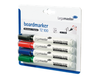 Legamaster Viltstift  TZ100 whiteboard rond ass 1.5-3mm 4st
