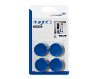 Legamaster Magneet  30mm 850gr blauw 4stuks