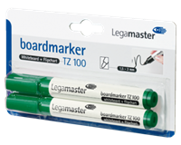 Legamaster Viltstift  TZ100 whiteboard rond groen 1.5-3mm 2st