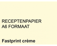 Fastprint Receptpapier  A6 80gr creme 2000vel