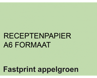 Fastprint Receptpapier  A6 80gr appelgroen 2000vel