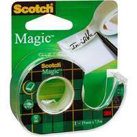 scotch plakband Magic Tape, ft 19 mm x 7,5 m, blister met dispenser