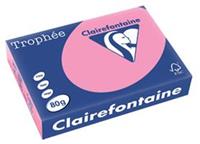 Clairefontaine Trophée Pastel A4, 80 g, 500 vel, felroze