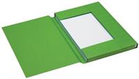 Jalema Dossiermap  Secolor folio 3 kleppen 225gr groen