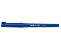 Artline Fineliner  200 rond 0.4mm blauw