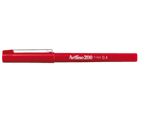 Artline Fineliner  200 rond 0.4mm rood
